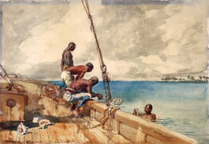 Les plongeurs de conques - Winslow Homer